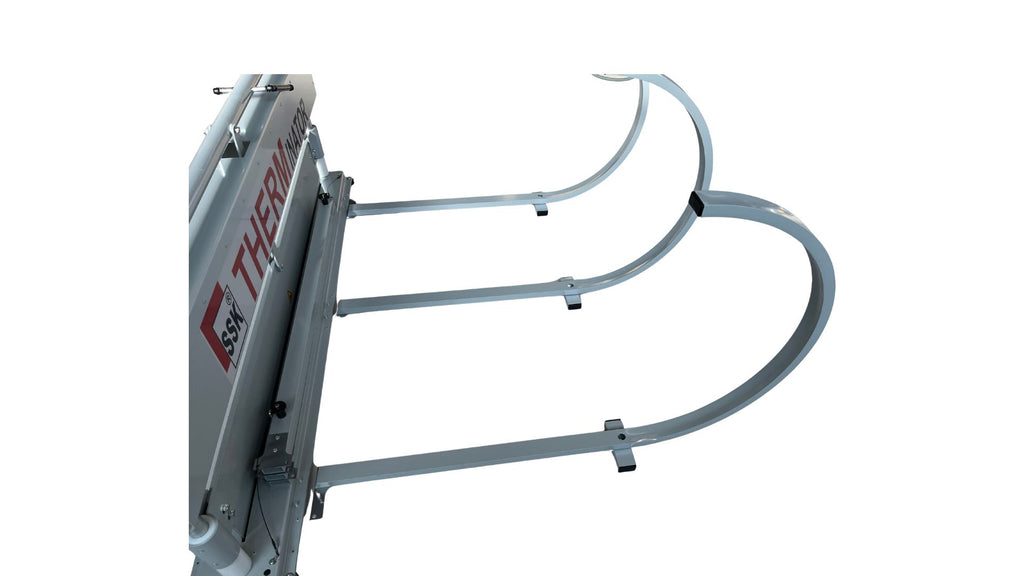 3-teilige Abrollbügel-Set aus Aluminium für den SSK THERMinator ermöglicht das komfortable und geführte Abrollen von Dämmstoffrollen-> Die Nr. 1 in Deutschland beim Dämmstoffschneiden